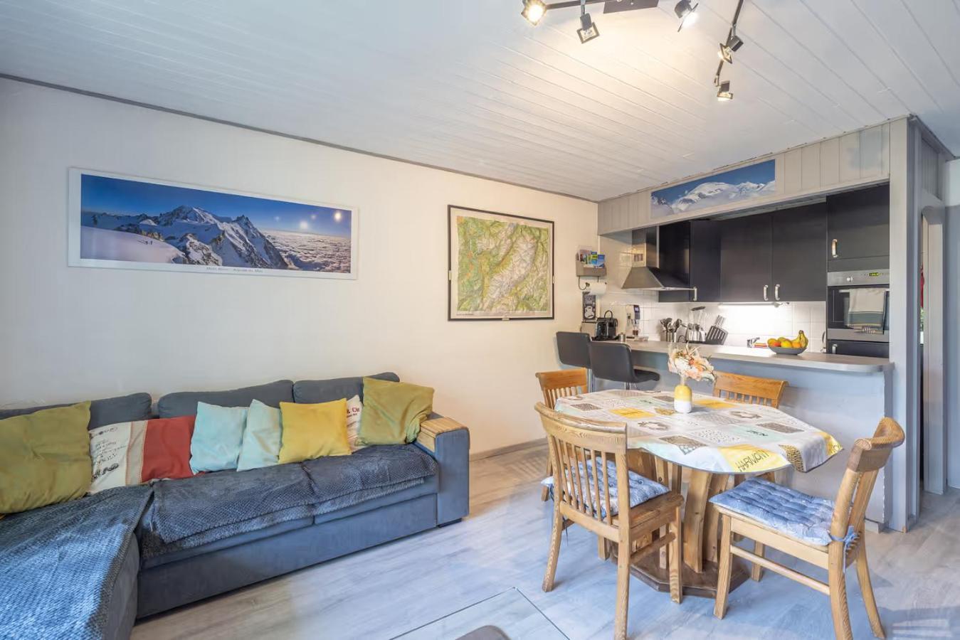 Appartement Chamonix centre, 51m2, vue Mt Blanc, 2 à 6 pers, 2 balcons Extérieur photo
